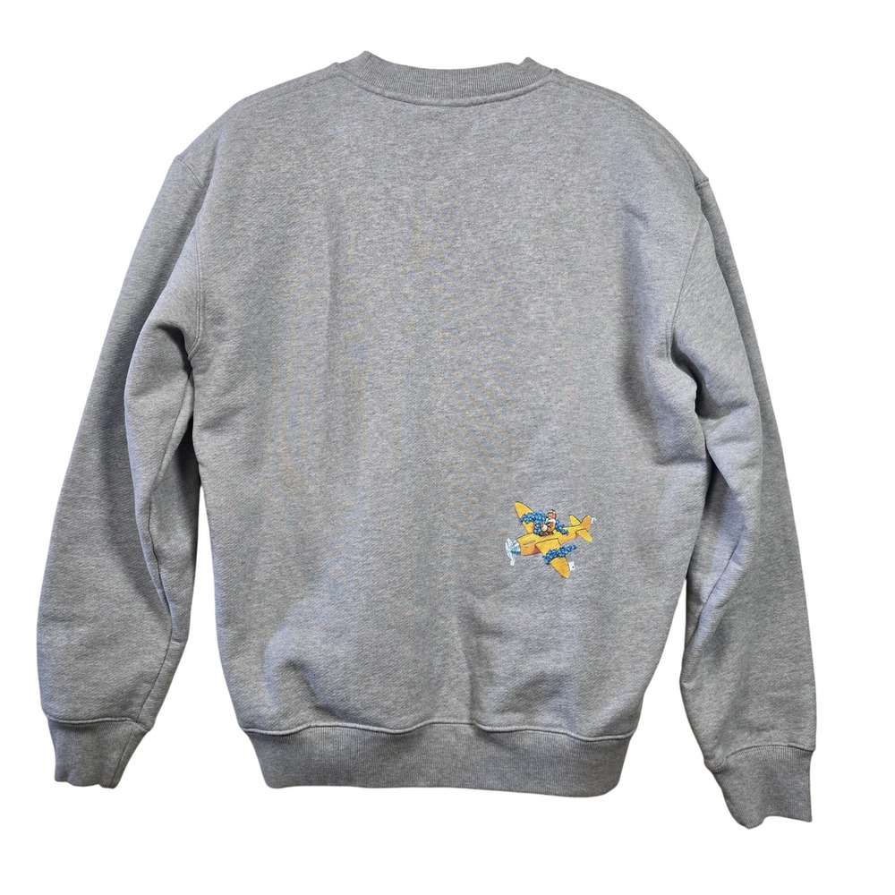 Soulland Scraps Sweatshirt Injured Bear Gray Cotton Graphic Mens XL Portugal - Picture 3 of 7